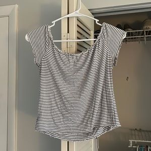 Off the shoulder crop top